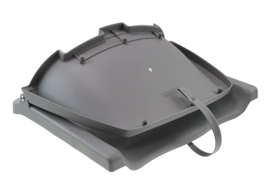 Кресло пластиковое серое